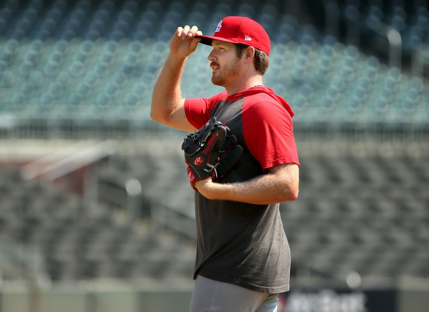 St. Louis Cardinals practice before Game 1 of NLDS in Atlanta